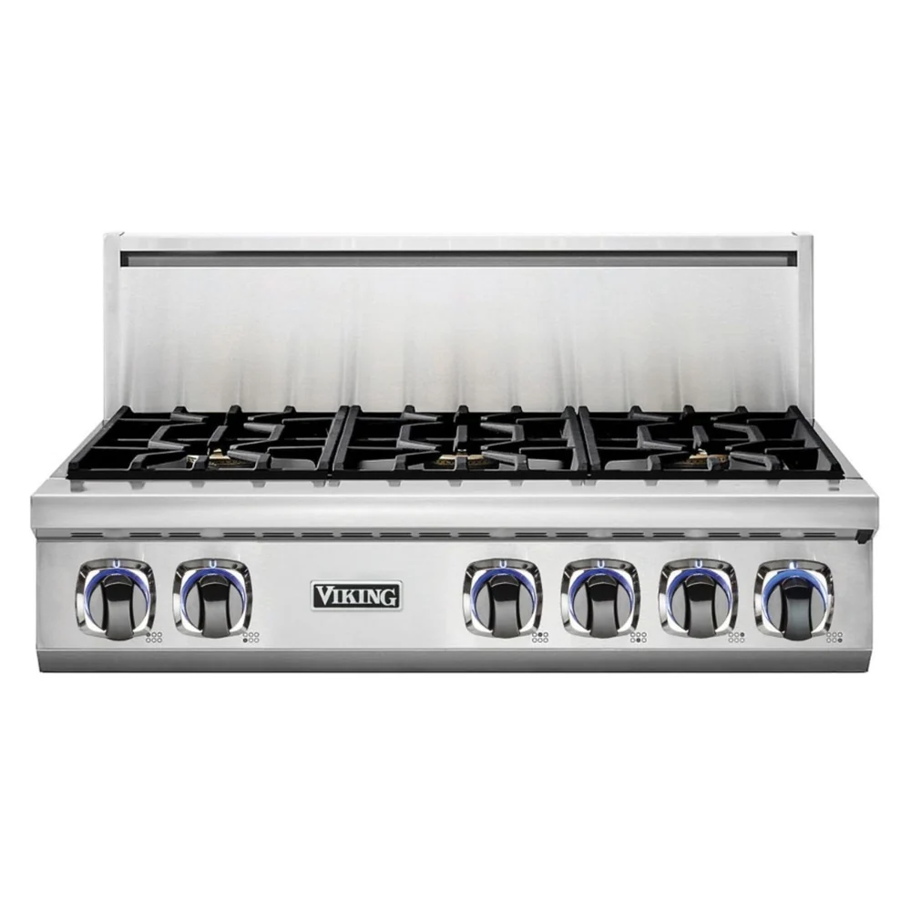 Viking 7 Series 36 inch Gas Rangetop with 4 Sealed Burners and Griddle - VRT7364GSS* - Image 4