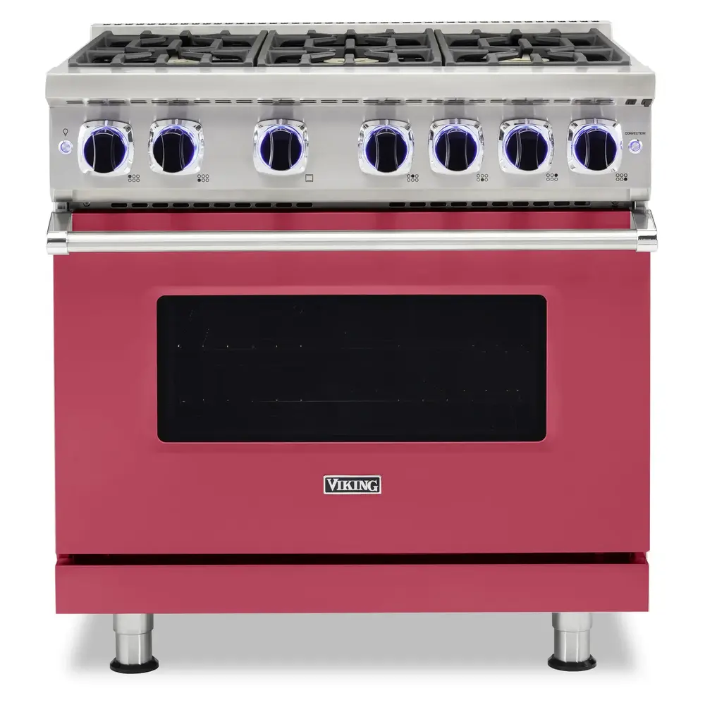 Viking 7 Series 36 inch Sealed Burner Gas Range with 6 Burners - VGR73626B*