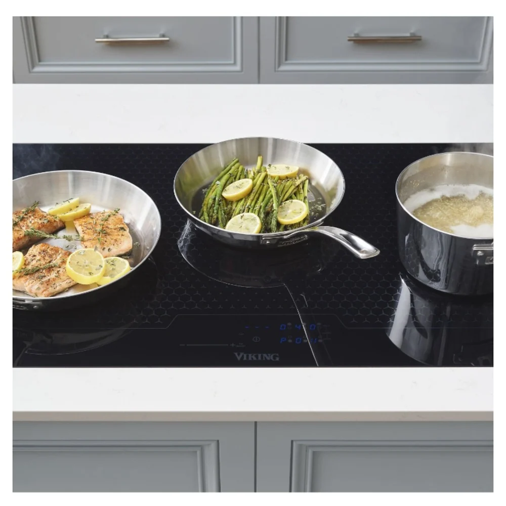 Viking Built-In 3 Series 36 inch Induction Cooktop with 6 Elements in Black - RVIC3366BBG - Image 8