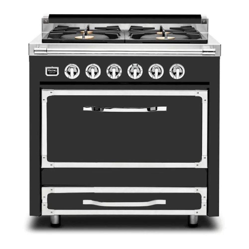 Viking Tuscany Series 36 inch Dual Fuel Range with 4 Sealed Burners - TVDR3614B* - Image 10