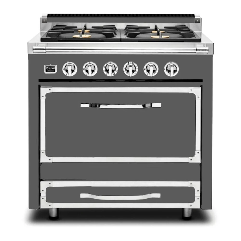 Viking Tuscany Series 36 inch Dual Fuel Range with 4 Sealed Burners - TVDR3614B* - Image 12
