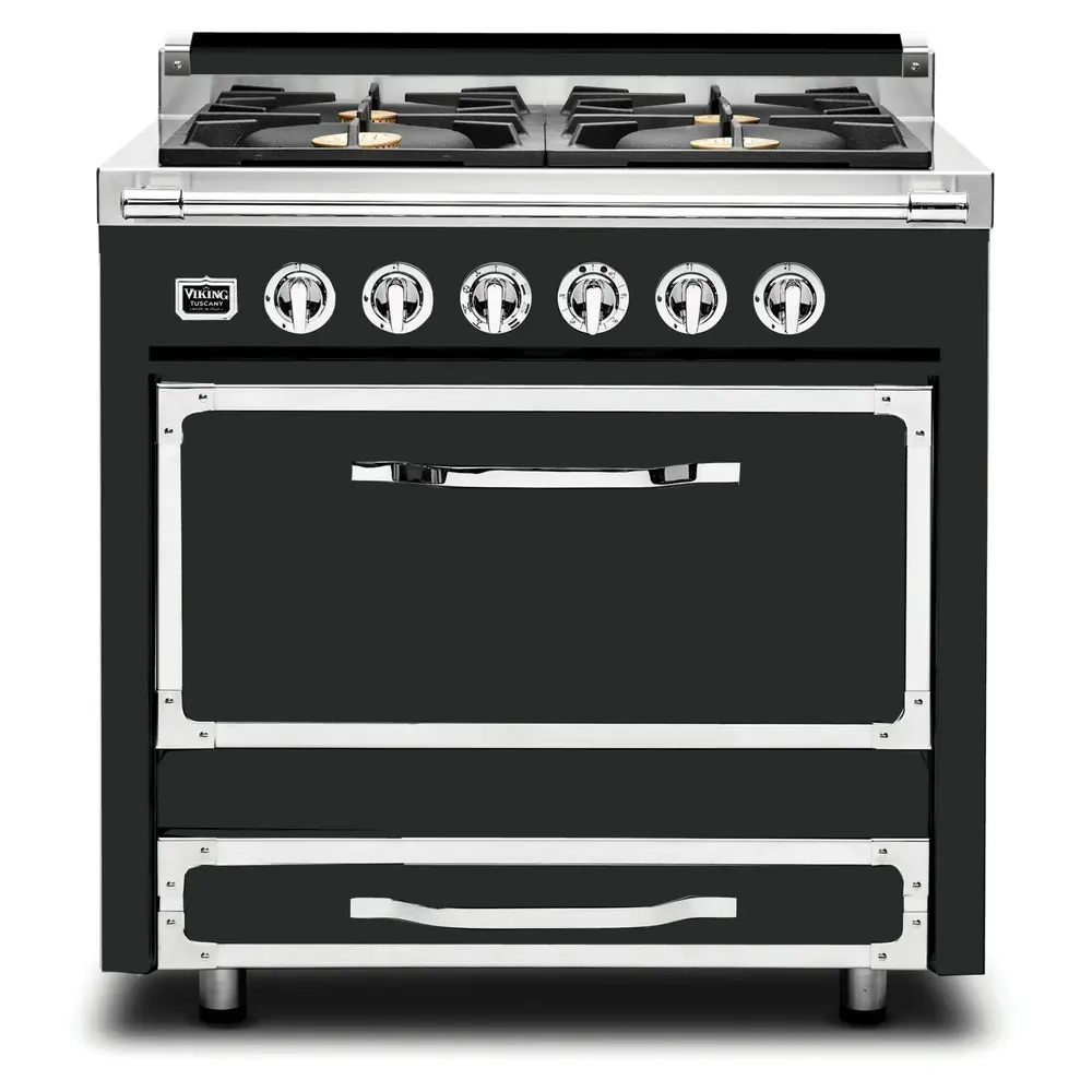 Viking Tuscany Series 36 inch Dual Fuel Range with 4 Sealed Burners - TVDR3614B* - Image 8