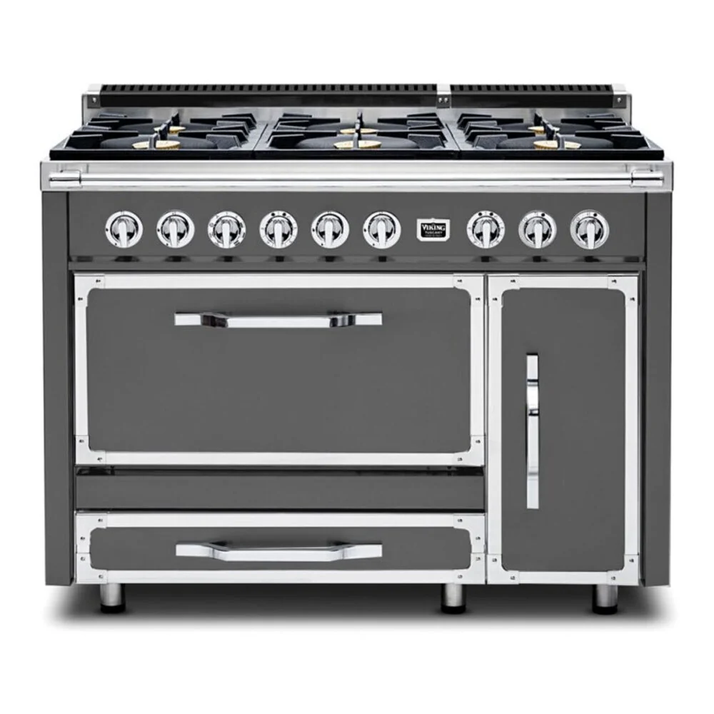 Viking Tuscany Series 48 inch Dual Fuel Range with 6 Sealed Burners - TVDR4816B* - Image 11