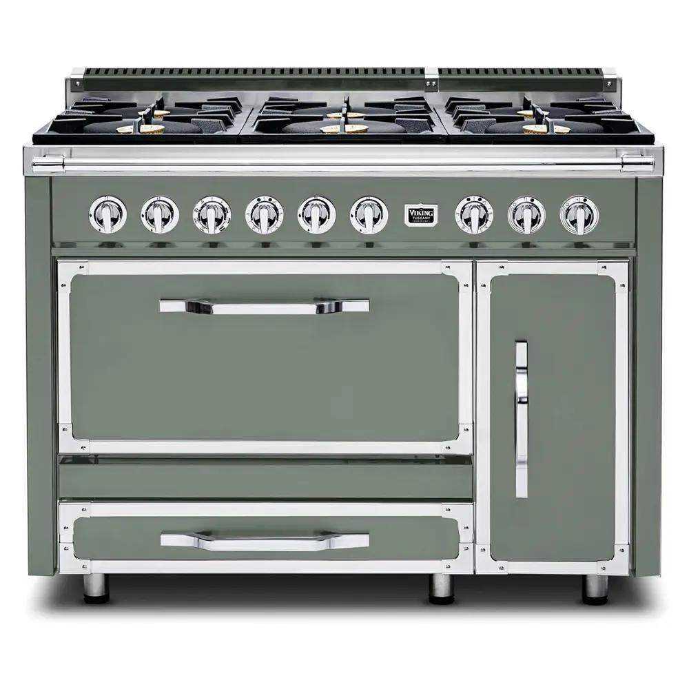 Viking Tuscany Series 48 inch Dual Fuel Range with 6 Sealed Burners - TVDR4816B* - Image 12