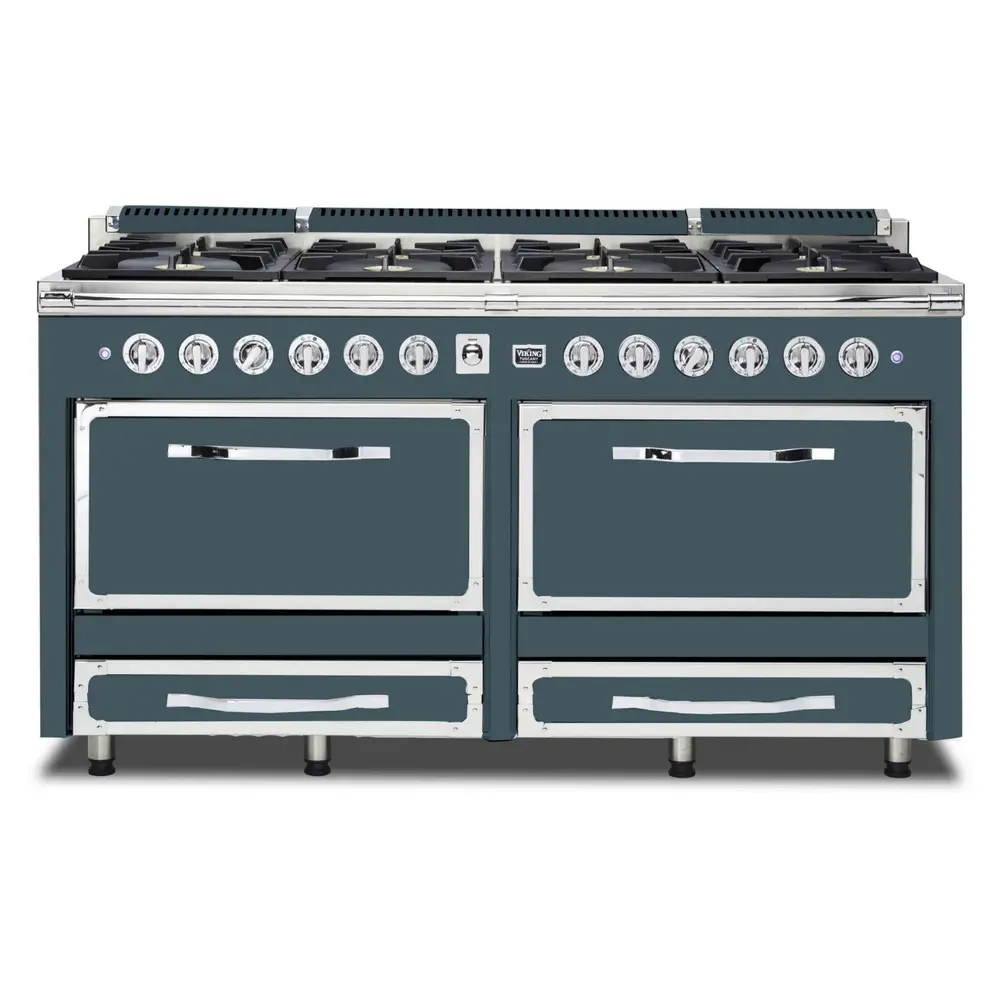 Viking Tuscany Series 66 inch Dual Fuel Range with 8 Sealed Burners - TVDR6618B* - Image 7