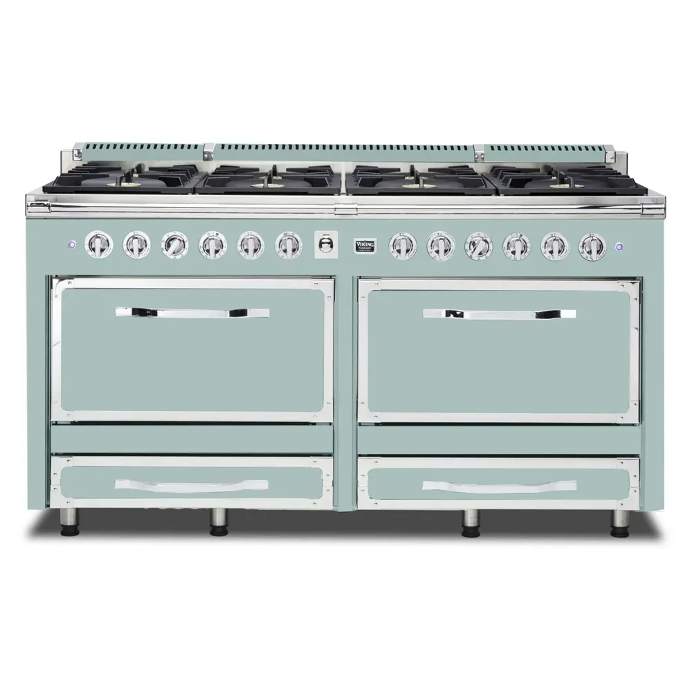 Viking Tuscany Series 66 inch Dual Fuel Range with 8 Sealed Burners - TVDR6618B* - Image 8
